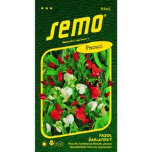 Obal semien fazule šarlátovej červenobielej od SEMO.
