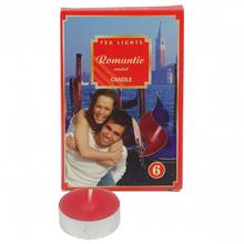 Sviečky čajové voňavé romantik v balení po 6 kusoch.