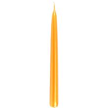 Oranžová kónická sviečka ŠPIC METAL 25