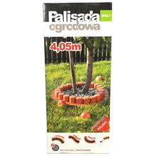 Palisáda IPAL7 v terakotovej farbe, dĺžka 4,05 m a výška 6 cm.