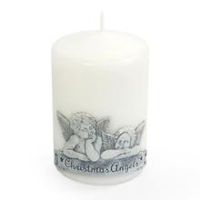 Vianočný anjel valec bielej farby.