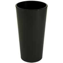 Okrúhly vysoký kvetináč Lilia v antracitovej farbe.