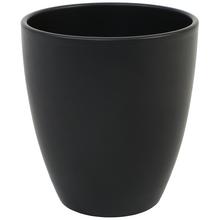 Čierny keramický obal na orchideu.