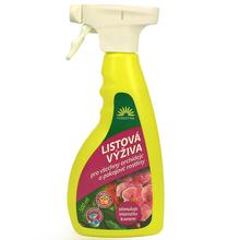 Listová výživa pre orchidee a izbové rastliny 500ml v žltom obale s rozprašovačom.