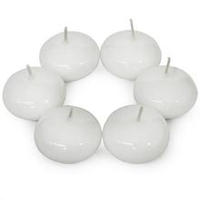 Biele plávajúce sviečky v tube