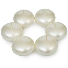 Plávajúce sviečky v tube, perlové, 1/6 met.