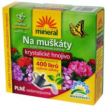 Kryštalické hnojivo s lignohumátom na muškáty 400g.