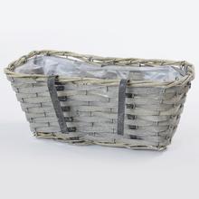 Hrantík šedý záves s plastovou vložkou.