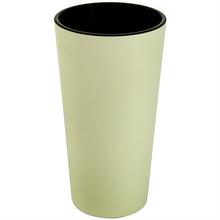 Kvetináč Lilia krémový, okrúhly vysoký s vkladom.