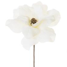 Umelý biely kvet s dlhým stonkom.