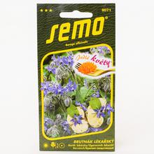 Semená boráka lekárskeho s jedlými kvetmi.