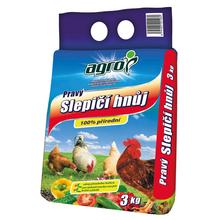 Slepačí hnoj v balení 3 kg.