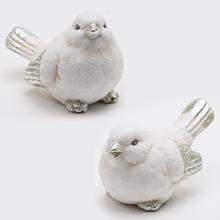 Zasnežený vtáčik z keramiky, mix dizajnov.