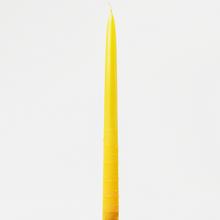 Žltá kónická sviečka ŠPIC T-1 KVAPKA