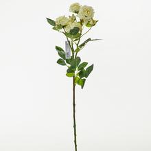 Umelá ruža viackvetá žltá 65 cm.
