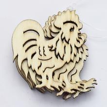 Drevený výrez kohúta 5 cm, balenie po 20 kusoch.