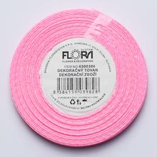 Ružová saténová stuha 6mm/20m.