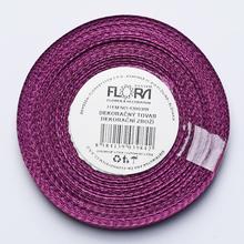 Satenová stuha v staroružovej farbe, šírka 6 mm, dĺžka 20 m.