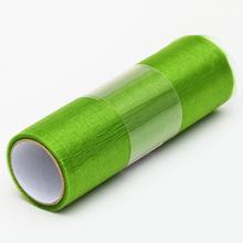 Zelená organza rolka 16cm x 6m