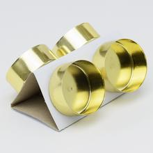 Bodce na čajovú sviečku v mixe zlatých a strieborných farieb.