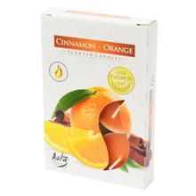 Sviečky s vôňou škorice a pomaranča.