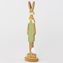 Drevený zajačik s LED, výška 34 cm.