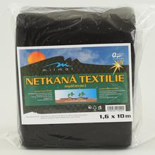 Čierna netkaná textília 1,6x10m