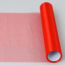 Červená organza rolka 32cm x 6m