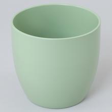 Obal Basel Matte v linden zelenej farbe, priemer 21 cm, výška 20 cm.
