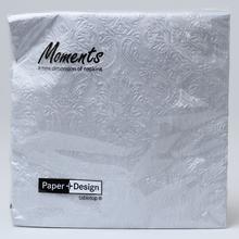 Servítky Moments Ornament Silver 40x40cm