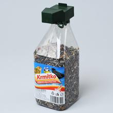 Závesné krmítko s náplňou 500g pre vtáctvo.