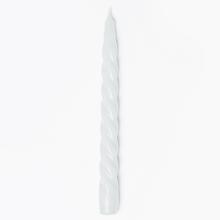 Biela točená sviečka