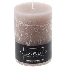 Sviečka RUSTIC CLASSIC v sivom odtieni.