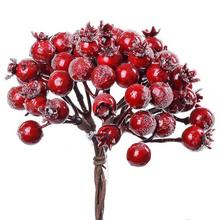 Umelé červené bobule na zápich.