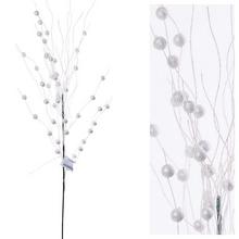 Biely konár s bobuľami, 70 cm dlhý.