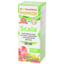 Fungicíd SCALA 50ml v obale s ovocím.