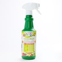 NISSORUN 10WP 500ml R - insekticíd v zeleno-bielej fľaši.