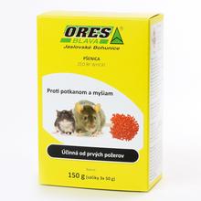 Ochrana rastlín ORES ZED BF WHEAT 150G proti potkanom a myšiam.