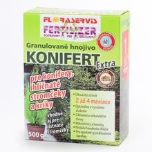 Granulované hnojivo KONIFERT Extra 500g pre konifery a ihličnaté stromy.