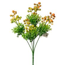 Umelé bobule v oranžovej farbe s dĺžkou 30 cm.