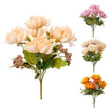 Kytica chryzantém v mixe štyroch farieb, 35 cm.