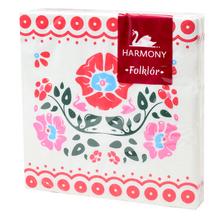 Vzorované servítky s folklórnym motívom Horehronie.