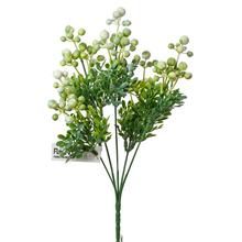 Umelé bobule biele na zápich, 30 cm.