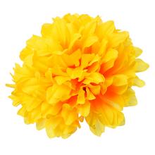 Umelá chryzantéma oranžová s priemerom 13 cm.