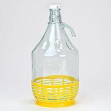 Pevný demižón s plastovým obalom 5L