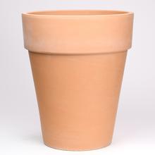 Vysoký kvetináč v antique štýle, terakota farbená.