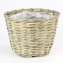 Šedý prútený košík veľkosti L.