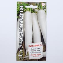 Semená reďkvy siatej Alabaster F1 v balení 1,5g.
