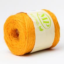 Oranžová juta točená 2mm, 100g, 100m.