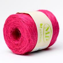 Ružová točená juta 2 mm, 100 g, 100 m.